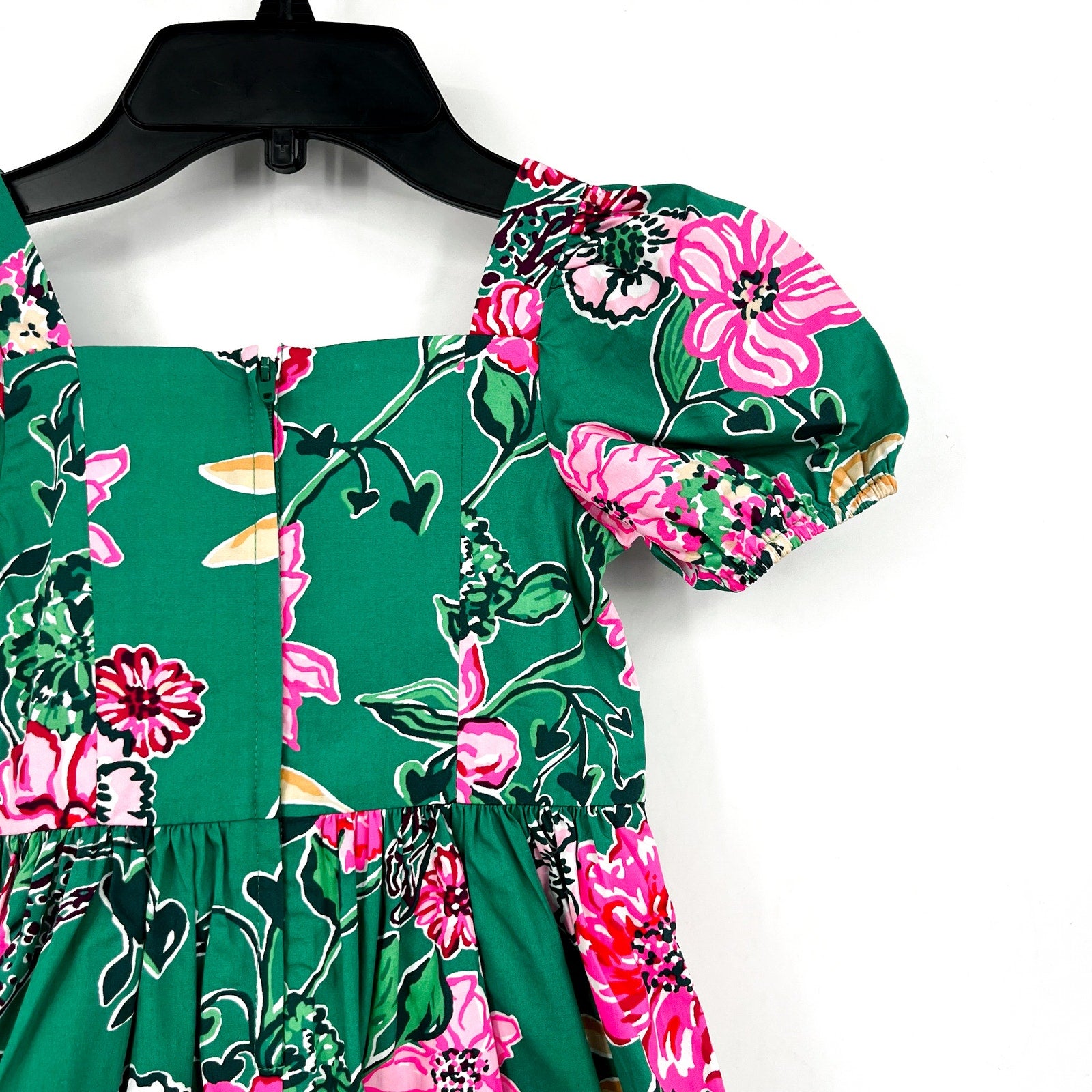 LILLY PULITZER Shivangi Dress Girls 5 Green Safari Sanctuary Short Sleeve NWT