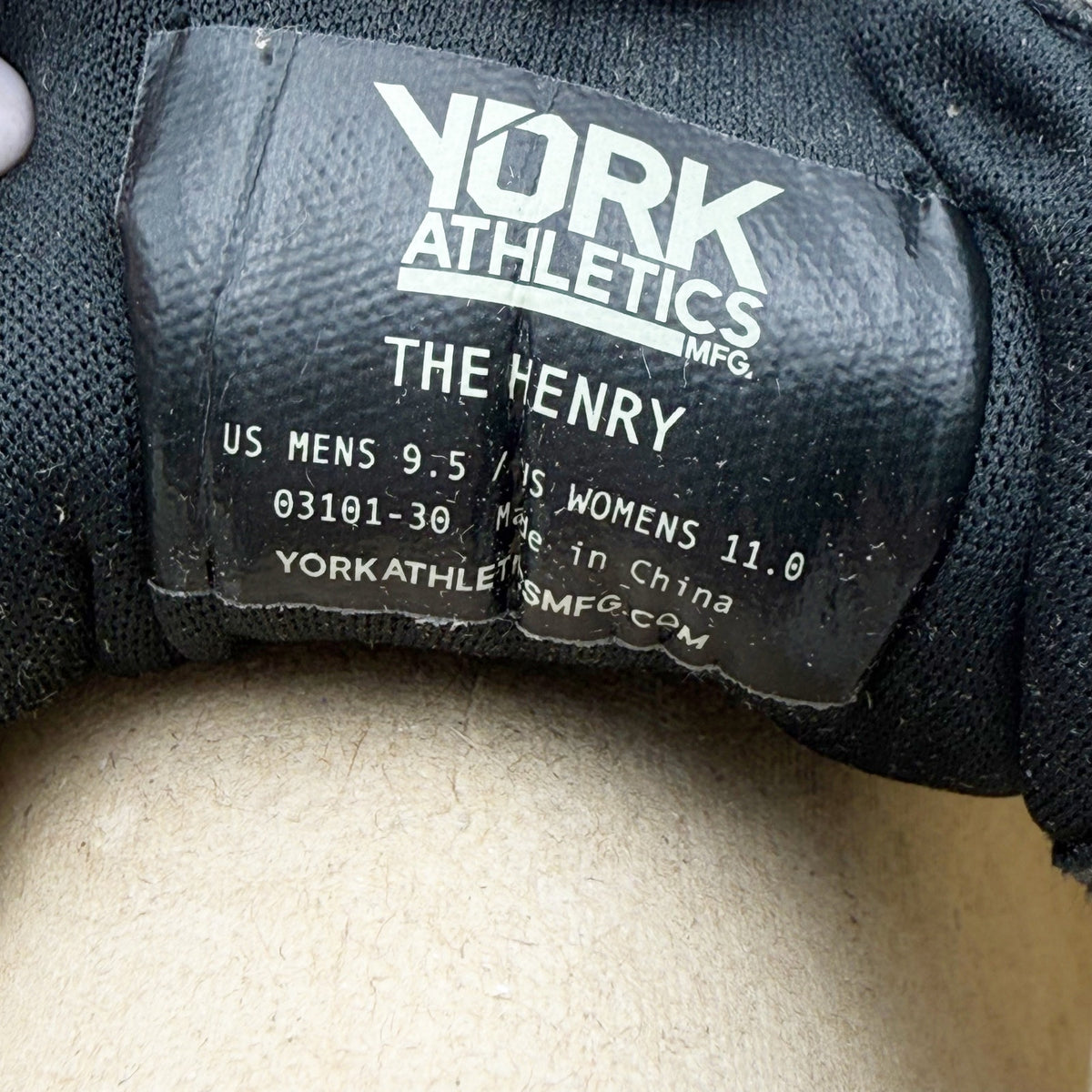 YORK Athletics Mens The Henry Runner Athletic Sneakers Size 9.5 Bone White NIB