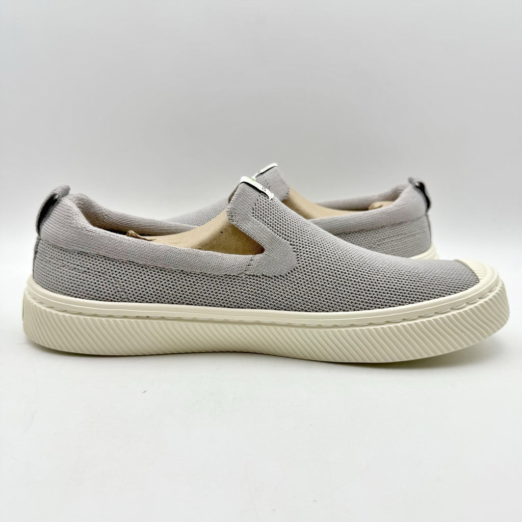 Cariuma Mens IBI Slip On Sneakers US 11.5 EU 45 Grey Knit Bamboo NIB