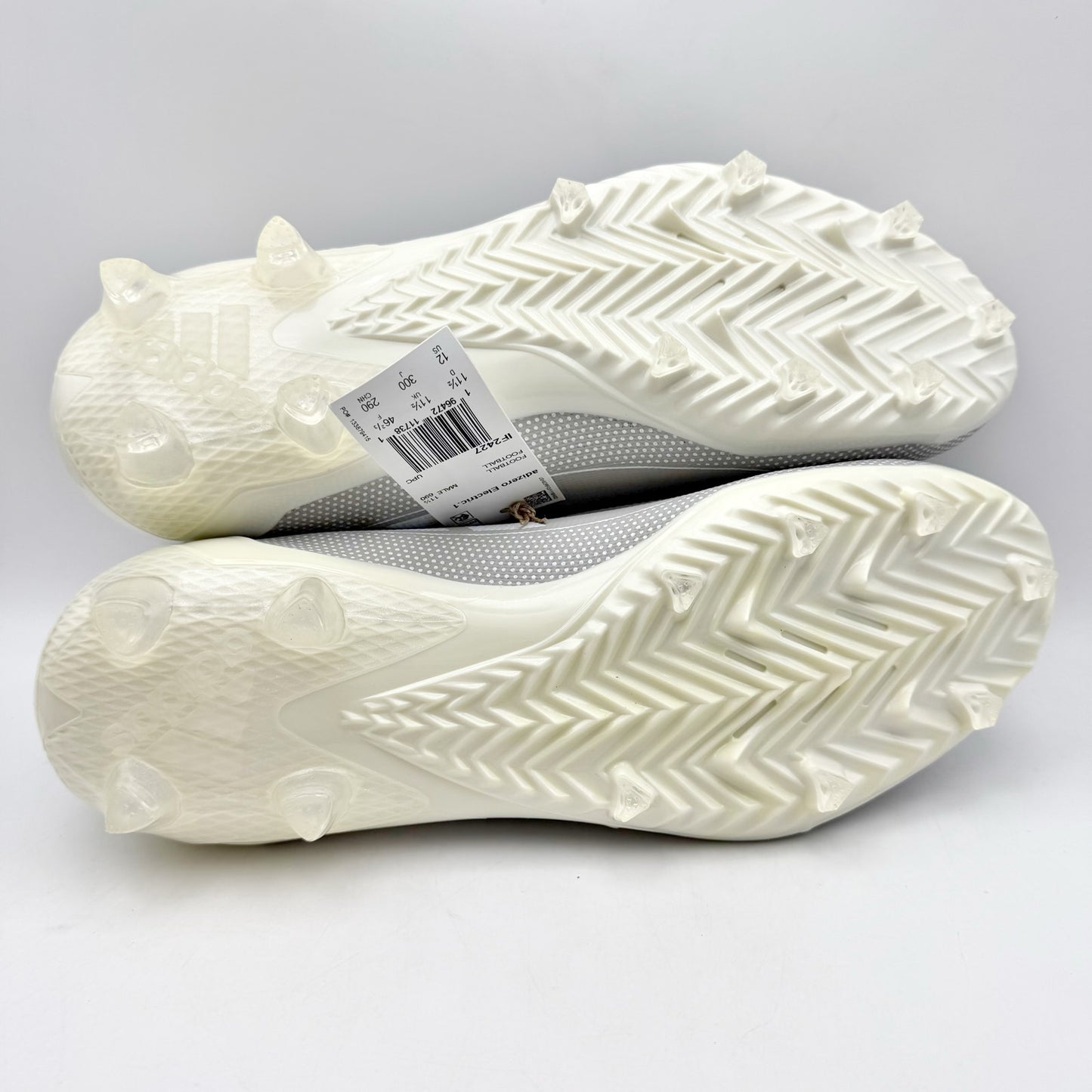 Adidas Mens Adizero Electric 1 Football Cleats US 12 Grey White Athletic NIB