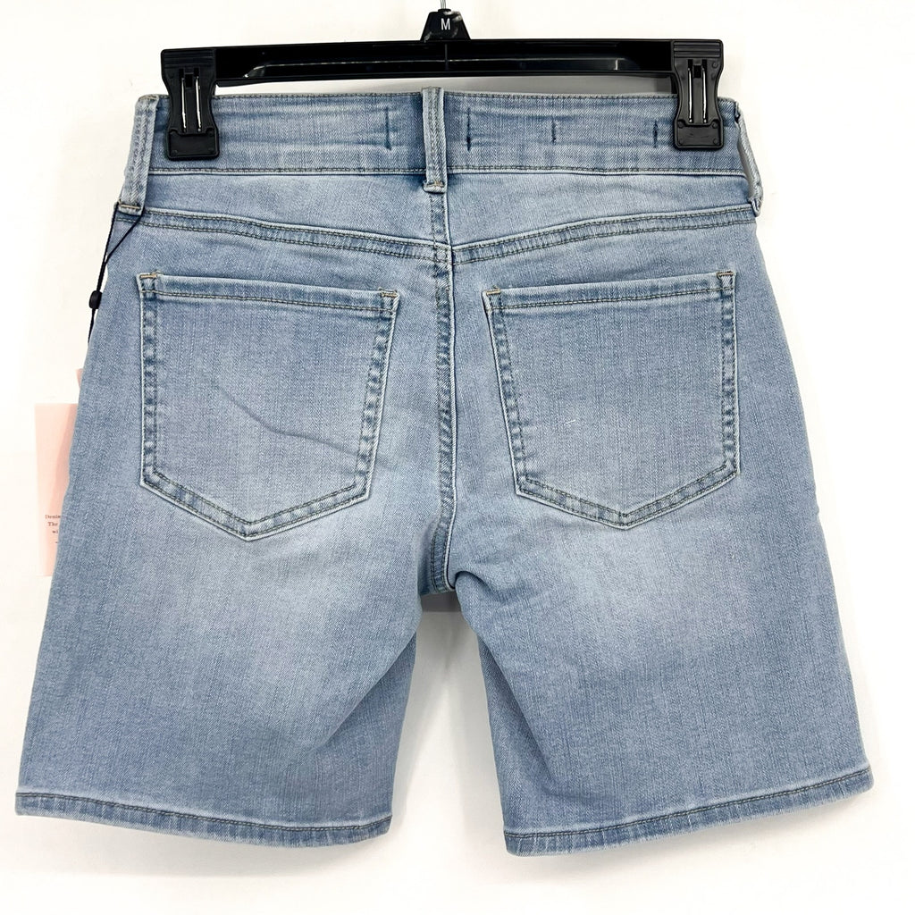 NYDJ Womens Ella Denim Shorts Size 00 PETITE Light Blue Poetry 8" Inseam NWT