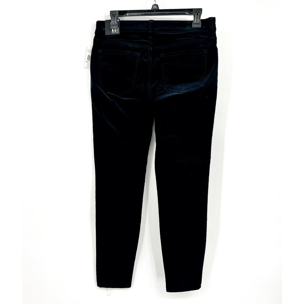 KUT FROM THE KLOTH Women's Diana Skinny Jeans Size 6 Black Corduroy NWT