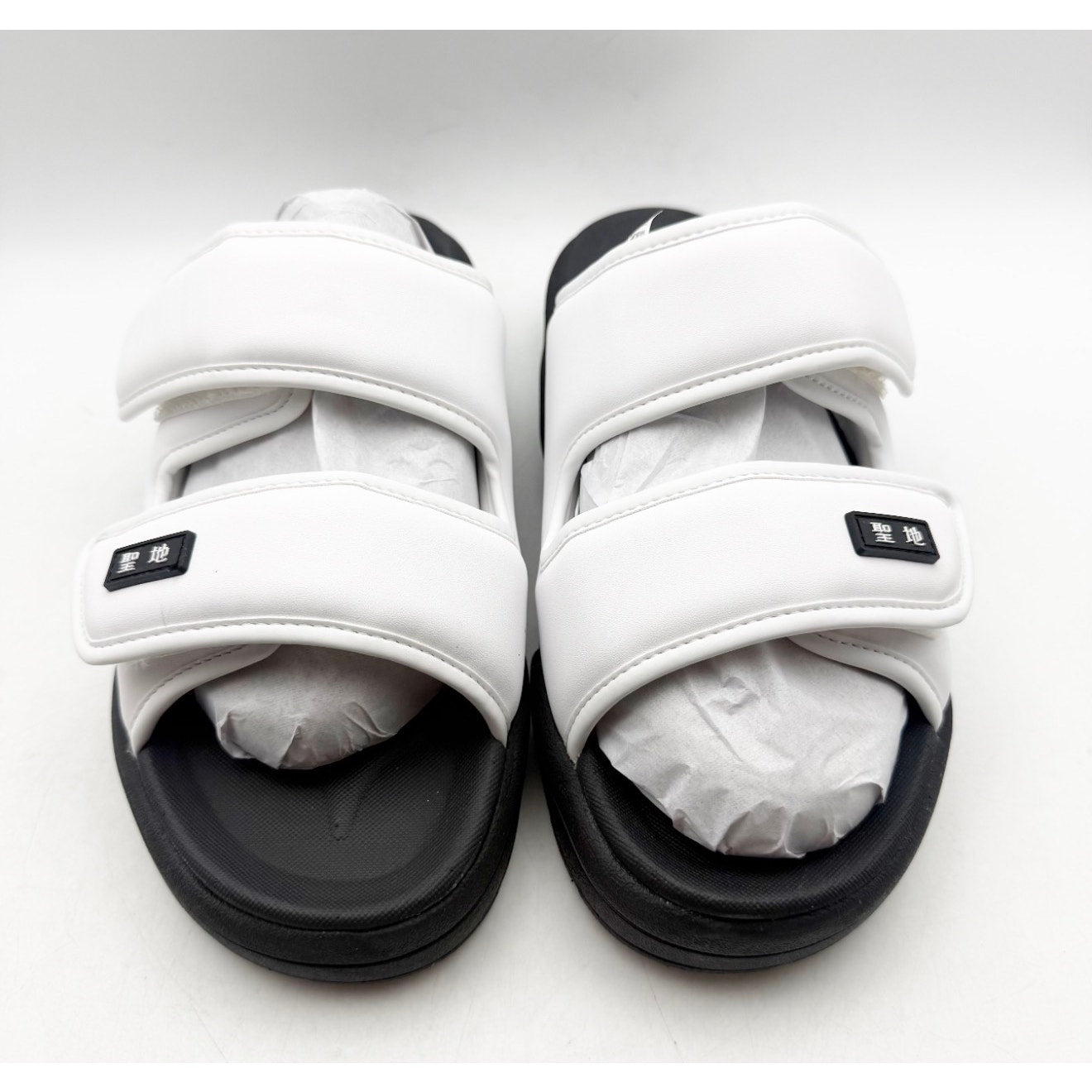 SEICHI Men's Senko Slide Sandals US 10 EU 43 White Black NIB