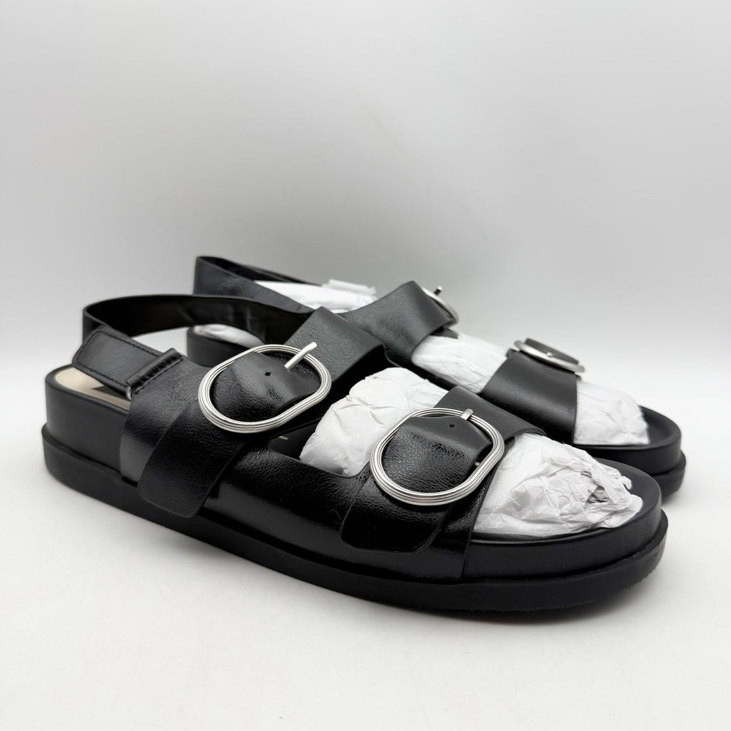 Dolce Vita Womens Starla Platform Sandals Size 10 Black Silver NWOB