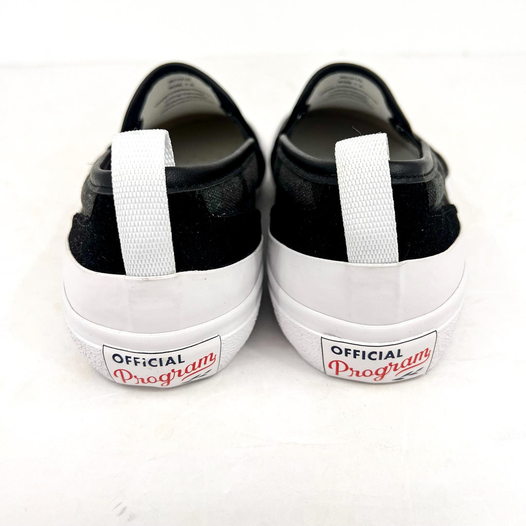 OFFICIAL PROGRAM Mens 7.5 Womens 9 STU-80 Slip On Sneakers Black White Camo NWOB