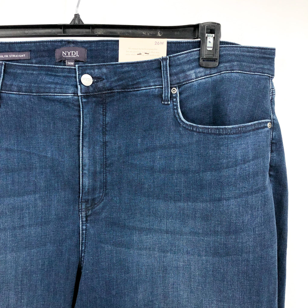 NYDJ Women's Marilyn Straight Ankle Jeans 26W Ibiza Blues High Rise NWT