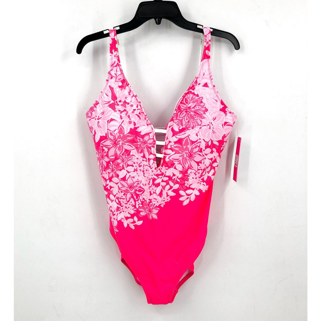 LILLY PULITZER Women's Jaspen One Piece Swimsuit Size 16 Roxy Pink NWT