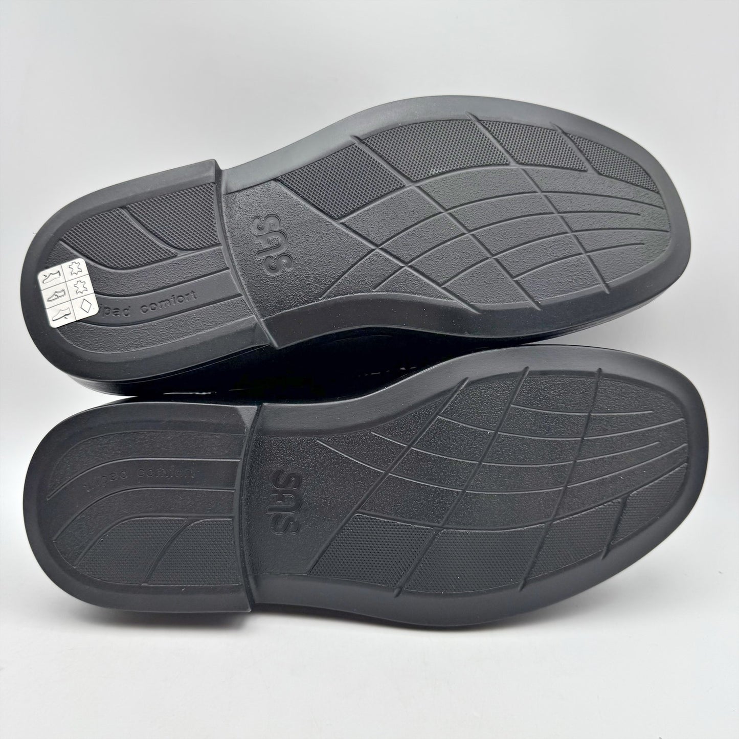 SAS Mens Ambassador Comfort Oxford Shoes US 9.5 Wide Black Leather NWOB