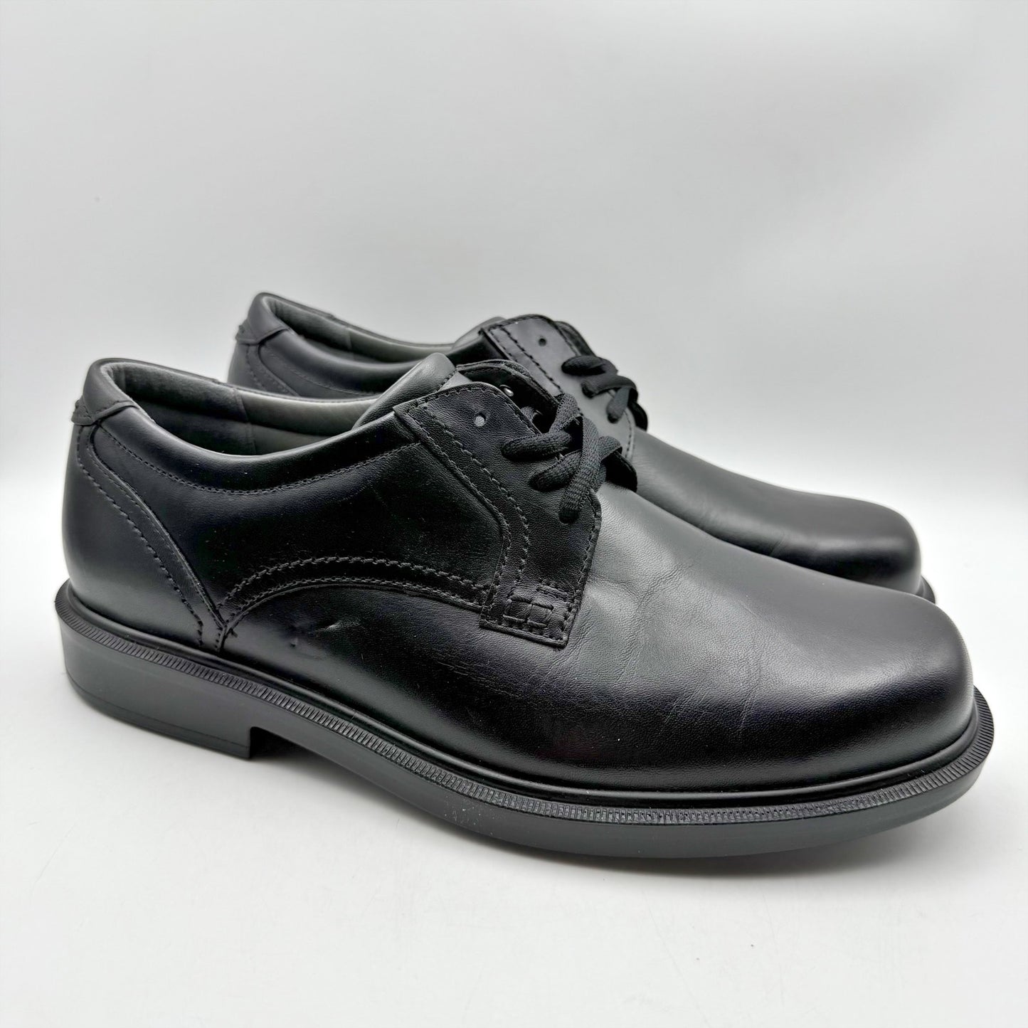 SAS Mens Ambassador Comfort Oxford Shoes US 9.5 Wide Black Leather NWOB