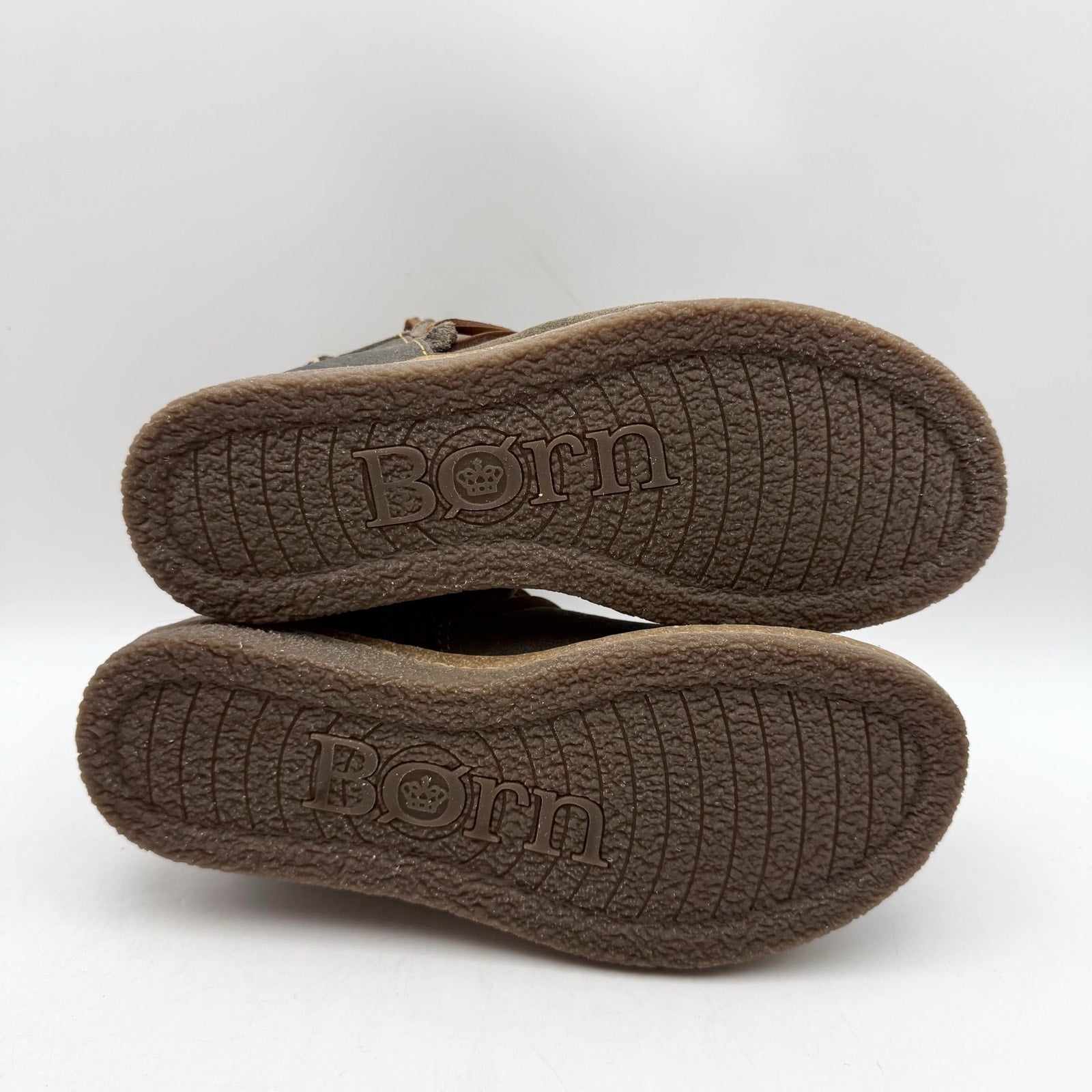 Born Womens Calyn Ankle Booties US 6 EU 36.5 Brown Grey Suede NWOB