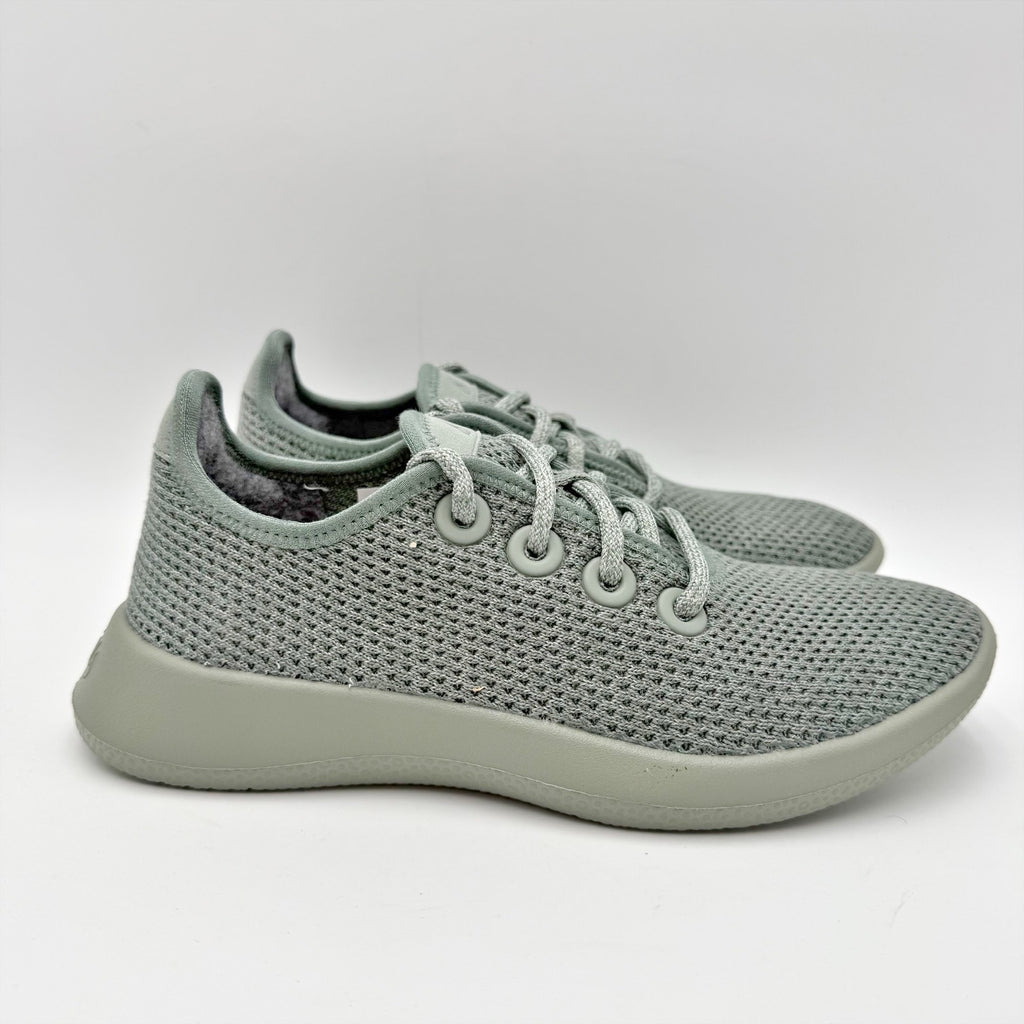 AllBirds Womens Tree Runner Casual Sneakers Size 5 Green Succulent Grey NIB