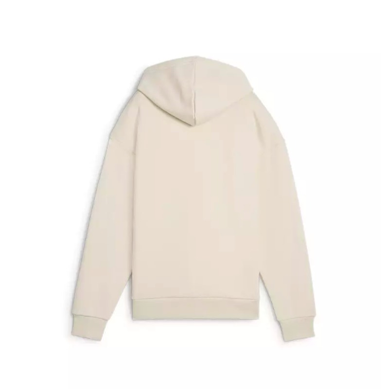 PUMA Women's Essentials+ Floral Vibes Fleece Hoodie Medium Cream Sweatshirt NWT