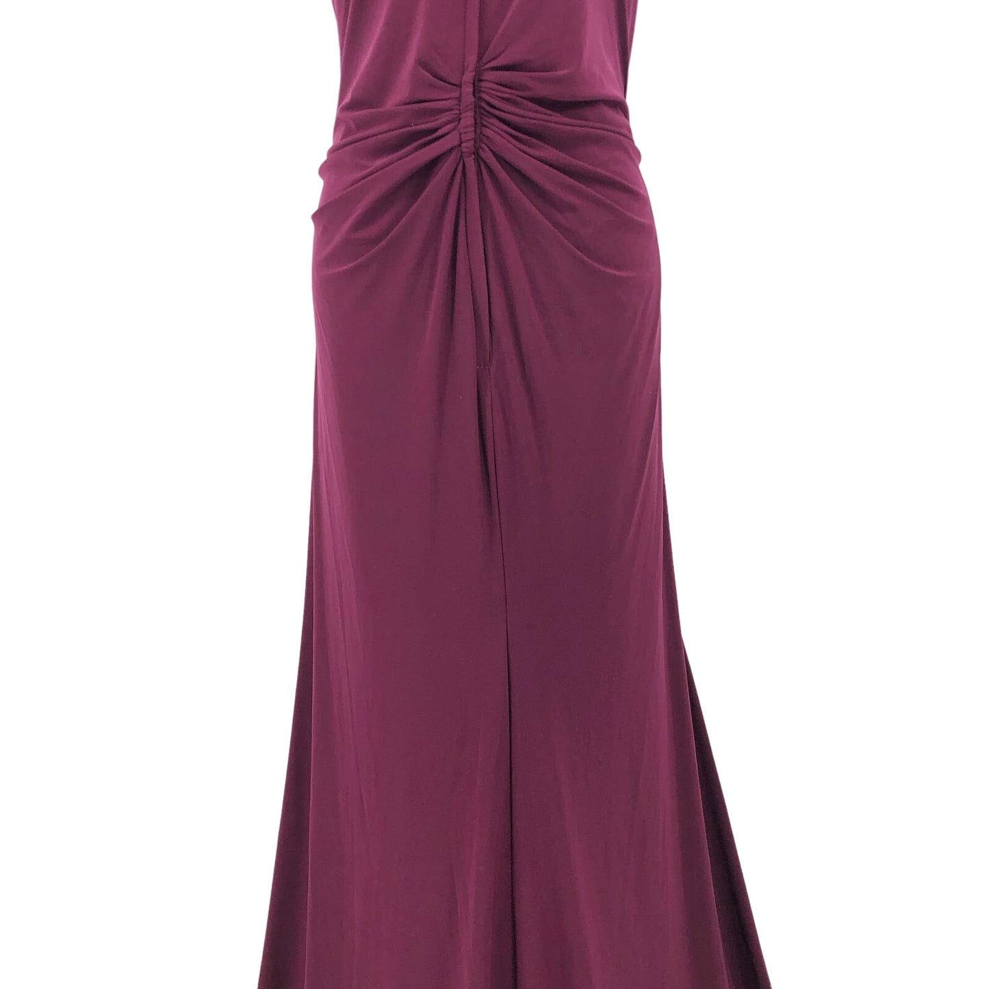 LA FEMME 29814 Women Knot Waist Jersey Evening Dress 18 Red Dark Berry NWT