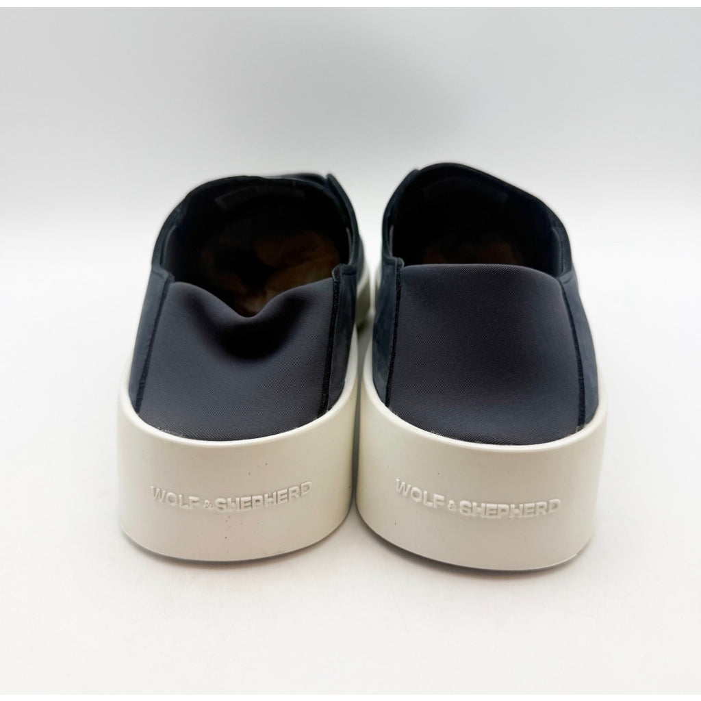 WOLF & SHEPHERD Cruise Ace Slip On Sneakers Mens 7.5 Womens 9 Navy Blue NIB