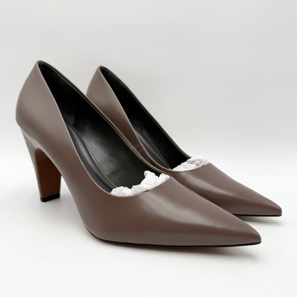 Franco Sarto Womens Sage Pumps Size 10 M EU 41 Truffle Brown Leather Heels NIB