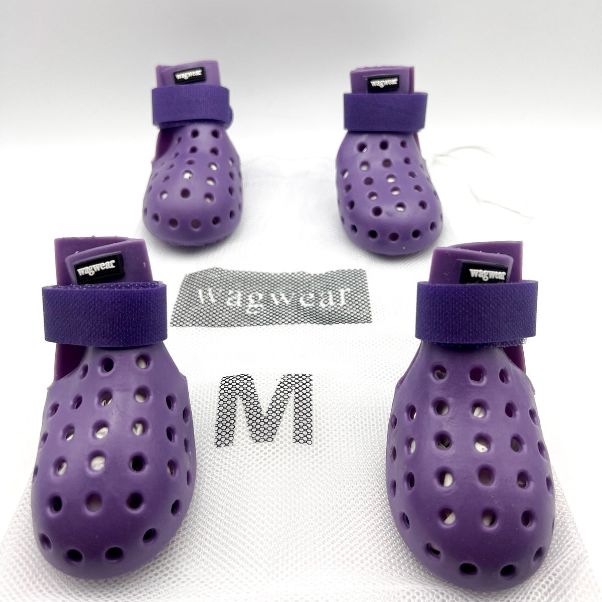 WAGWELLIES® Mojave Dot Perforated Weather Boots Medium Purple 30-50 LBS NIB