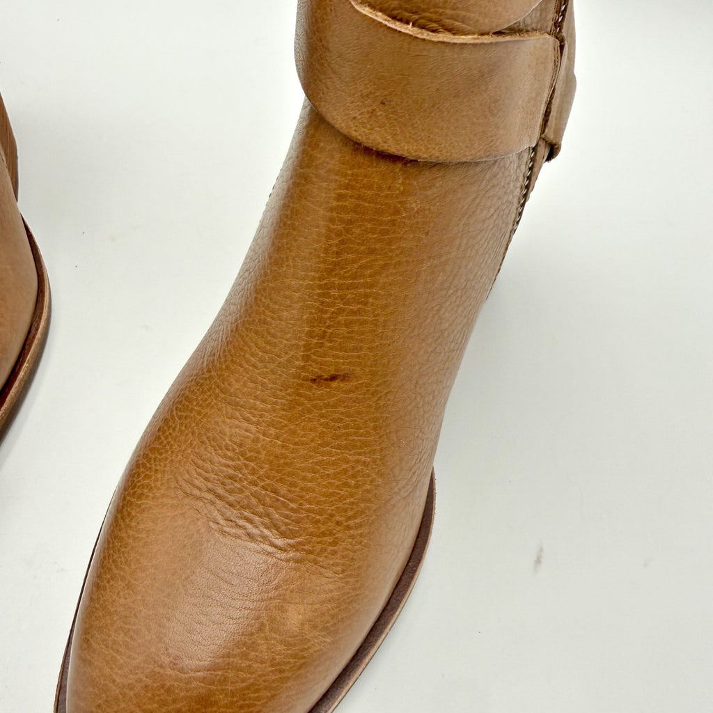 Kork-Ease Womens Joelle Heeled Ankle Booties US 6 M EU 36.5 Brown Leather NIB