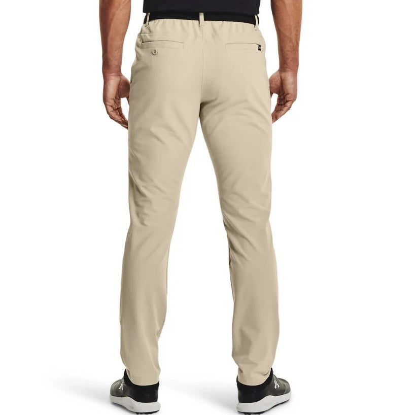 UNDER ARMOUR Mens Drive Tapered Fit Golf Pants 30x32 Tan Khaki Flat Front NWT