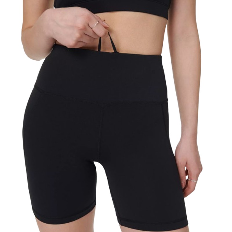 SWEATY BETTY Women's All Day 6" Shorts XL Black Athletic Stretch NWT