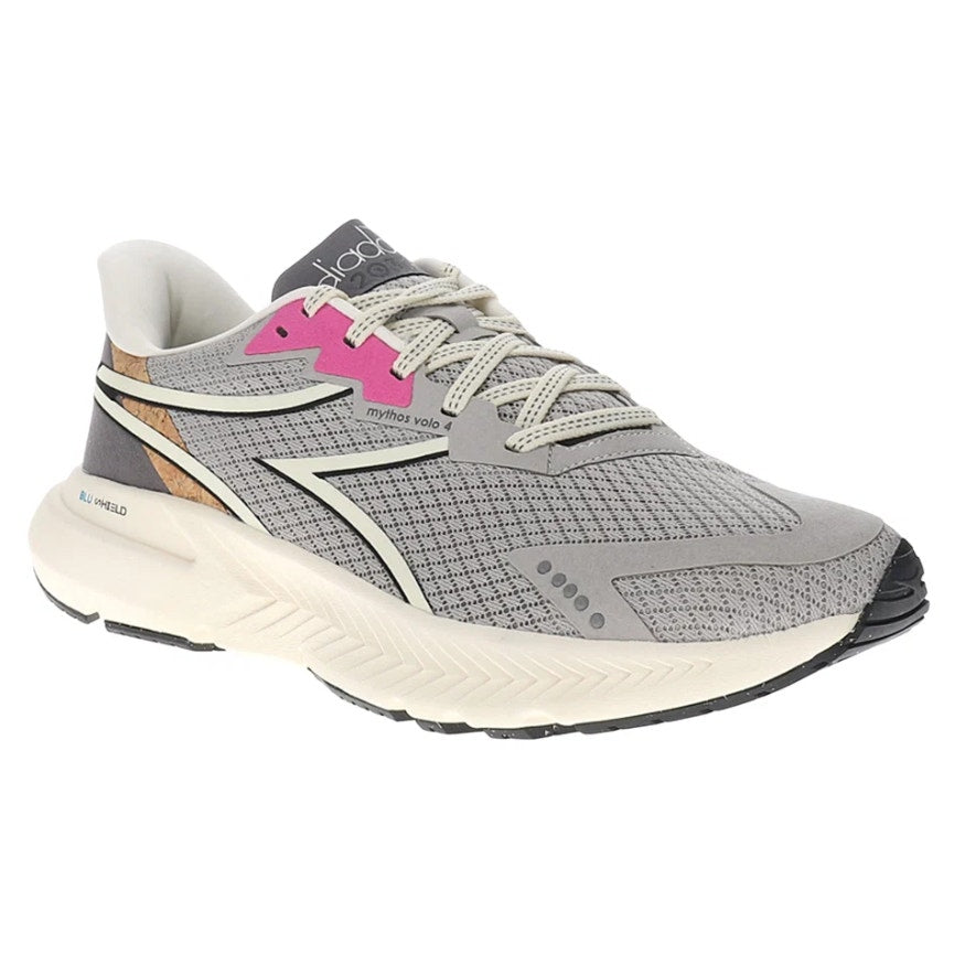 Diadora Womens Mythos Blushield Volo 4 2030 Athletic Shoes Size 9 Gray NIB