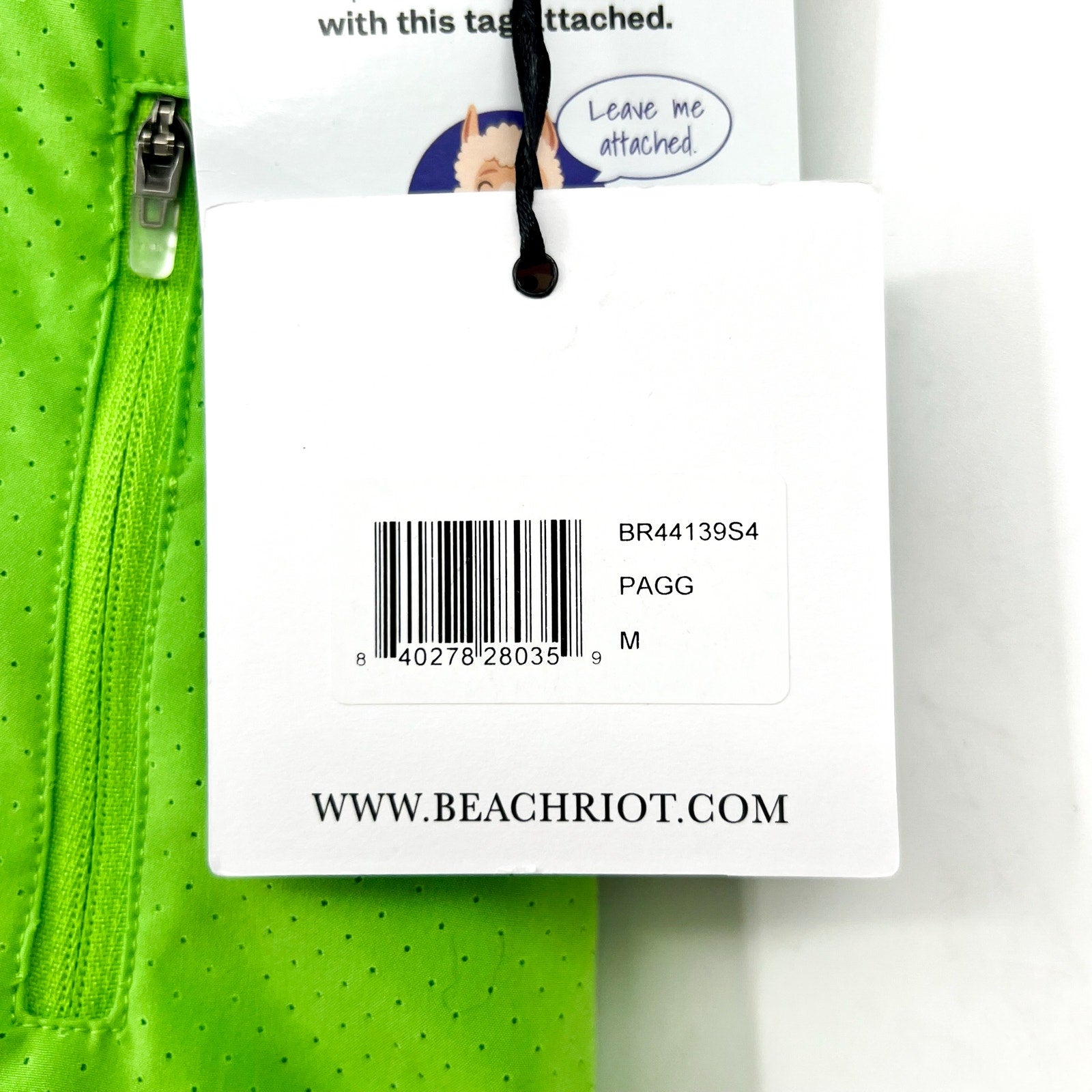 BEACH RIOT Women's Cliff Athletic Shorts Medium Palm Garden Green Pull-On NWT