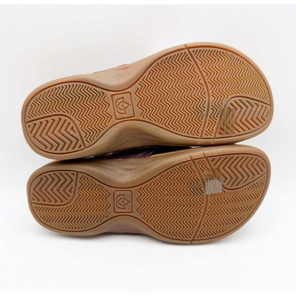Spenco Women's Sutton Flip Classic Size 5.5 WIDE Red Wine Sassafras NIB