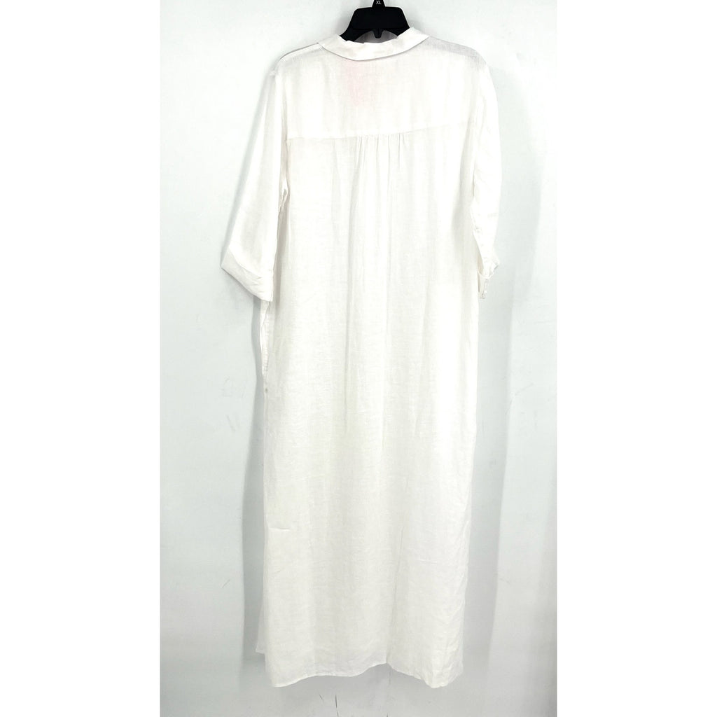 LILLY PULITZER Womens Natalie Maxi Cover-Up Shirtdress Large Resort White NWT