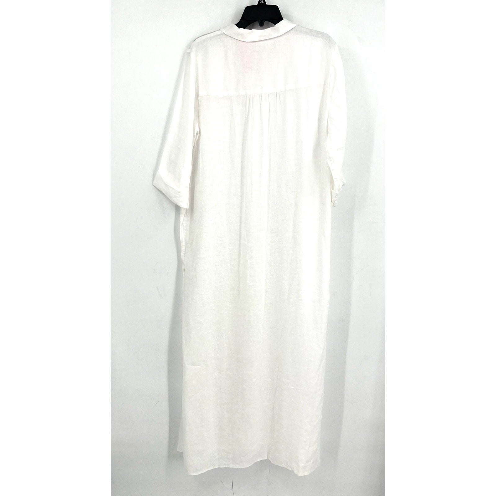 LILLY PULITZER Womens Natalie Maxi Cover-Up Shirtdress Large Resort White NWT