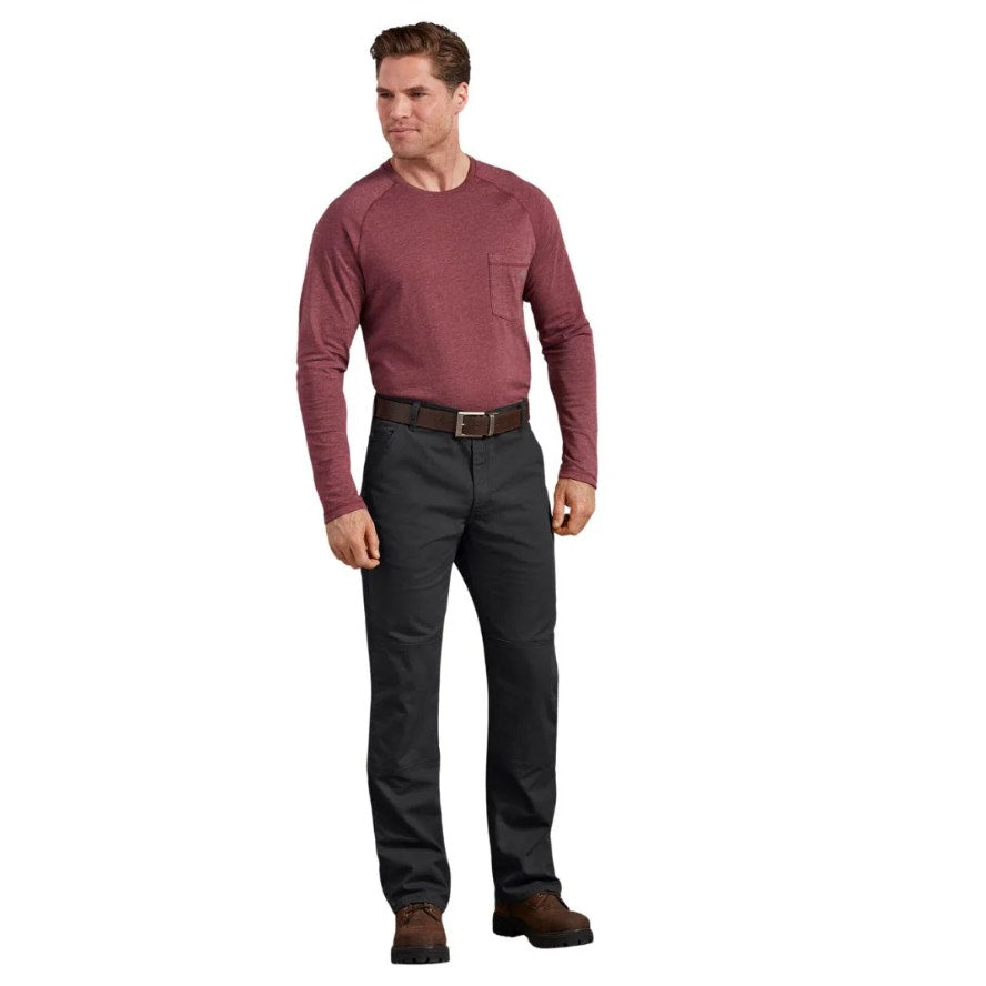 DICKIES Men's Double Knee Regular Fit Duck Work Pant DP903 30x32 Black NWT