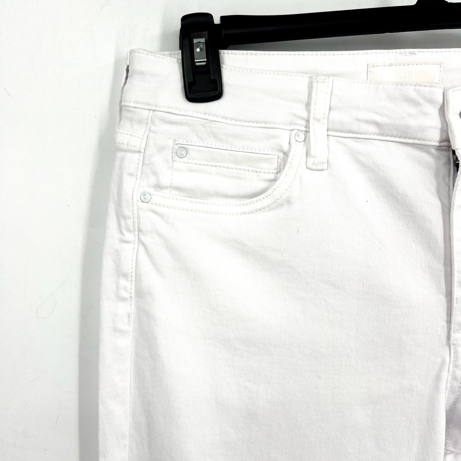 KUT FROM THE KLOTH Womens Catherine Boyfriend Jeans Size 10 Optic White NWT