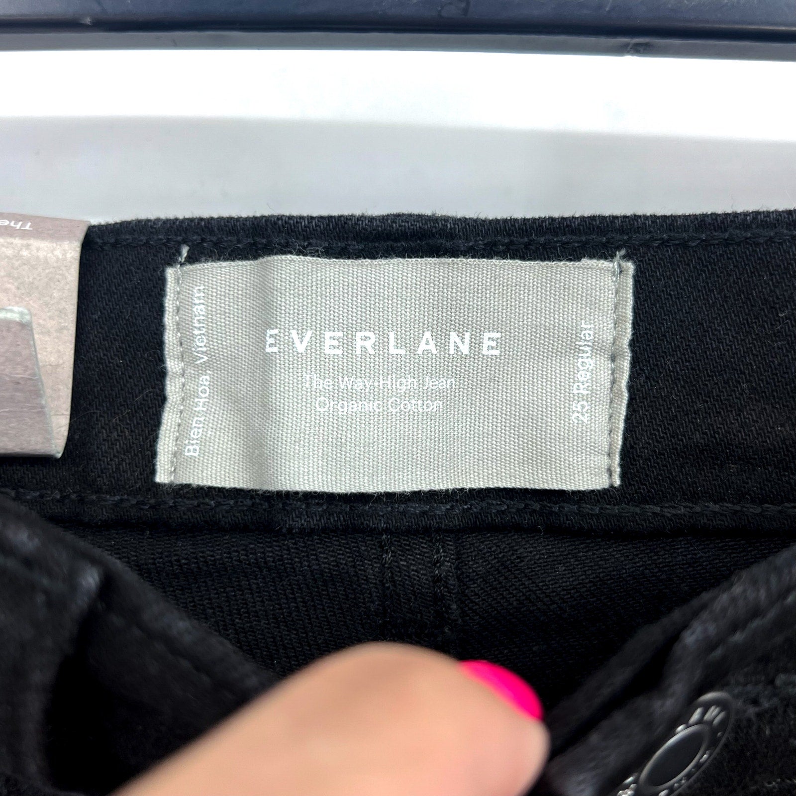 EVERLANE Women's The Way-High Jeans 25x27 US 0 Coal Black Straight Leg NWT