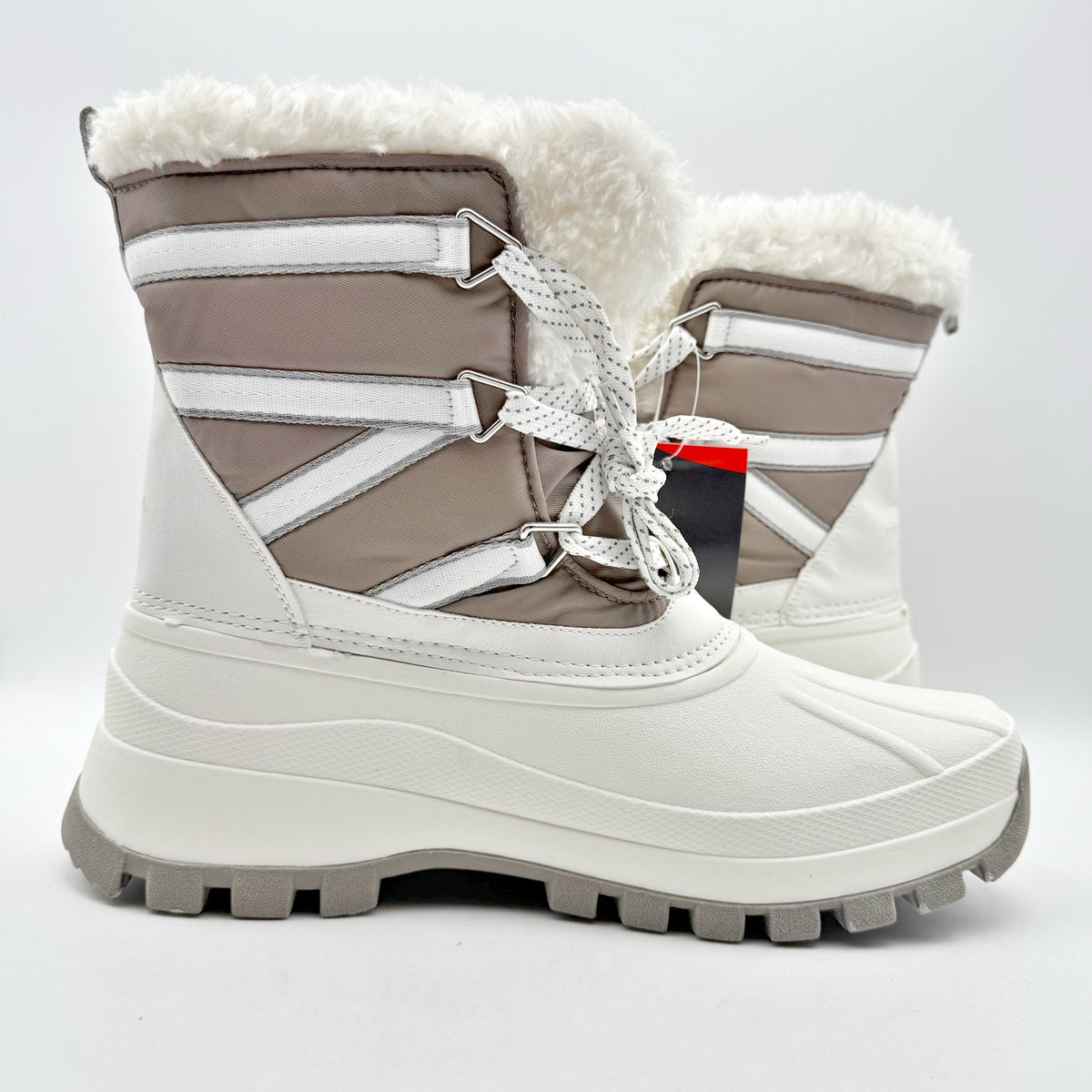 Storm by Cougar Womens Fresno Snow Boots Size 8 EU 38.5 White Waterproof NIB