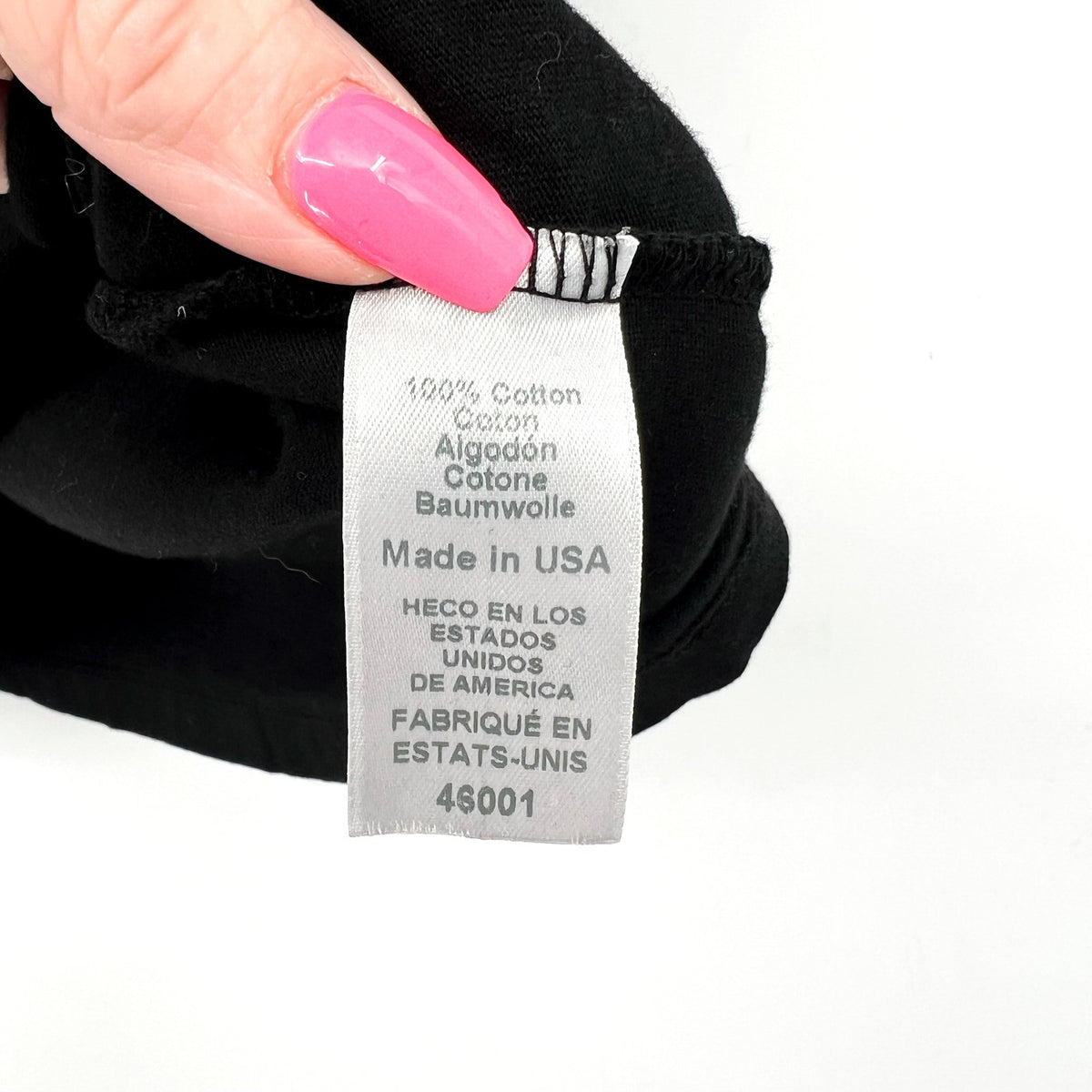 MICHAEL STARS Women's Becca Crew Neck Tee Small Black Cotton Short Sleeve NWT