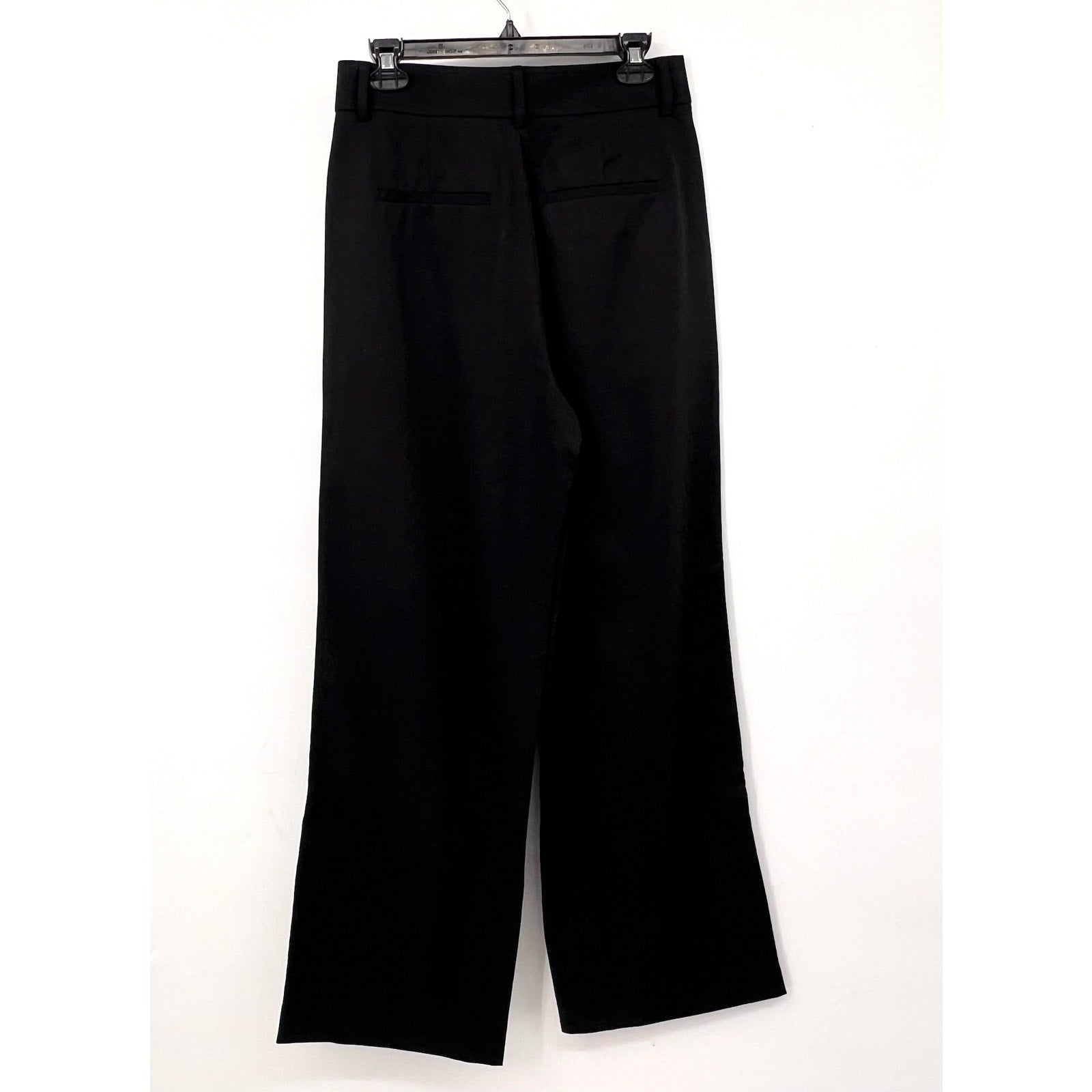 Everlane Womens The Way-High Drape Pants Size 6 Black 31" Inseam Pleated NWT