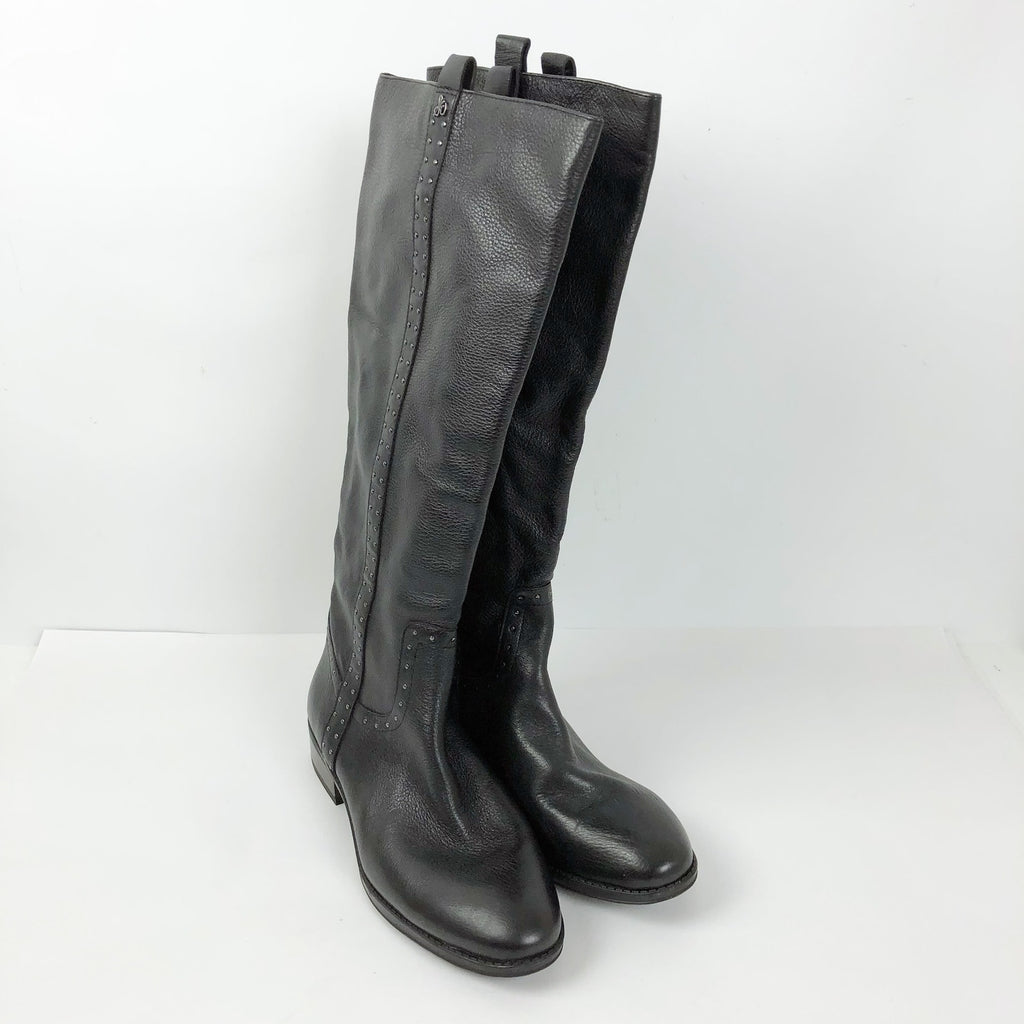 Sam Edelman Womens Prina 2 Knee High Boots Size 10 M Black Leather NWOB