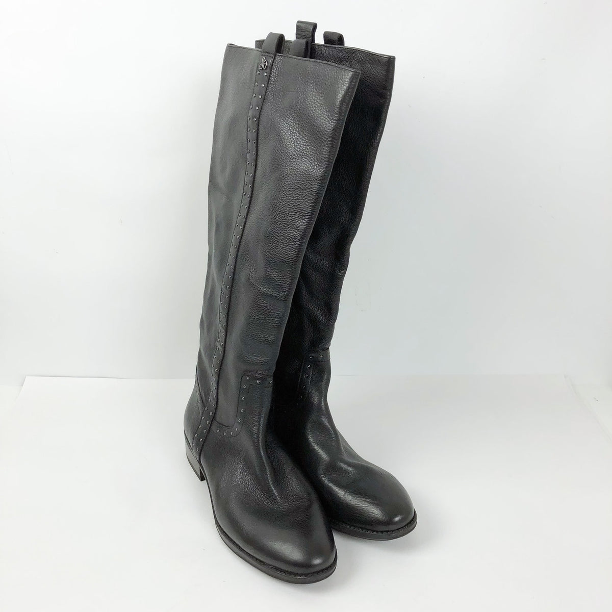 Sam Edelman Womens Prina 2 Knee High Boots Size 10 M Black Leather NWOB