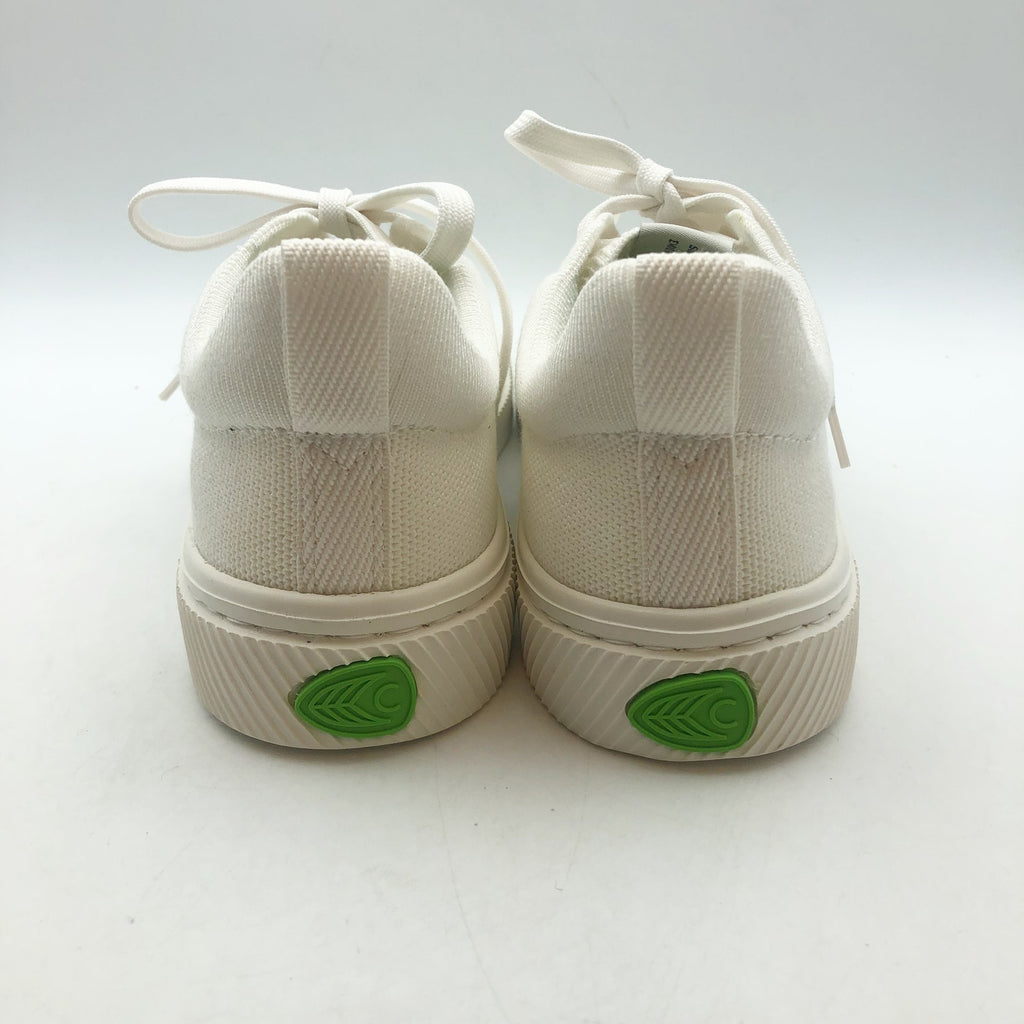 Cariuma IBI Low Sneakers Womens 10.5 Mens 9 Off White Bamboo Knit Casual NIB