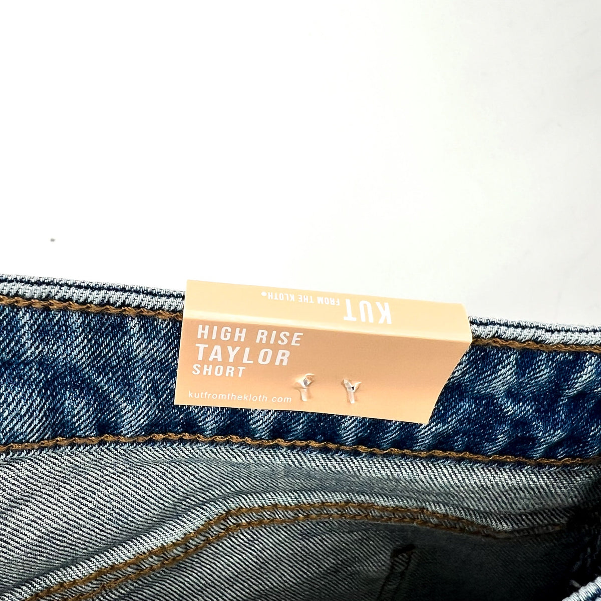 KUT FROM THE KLOTH Taylor Denim Shorts Size 0 Freedom Blue High Waist CutOff NWT