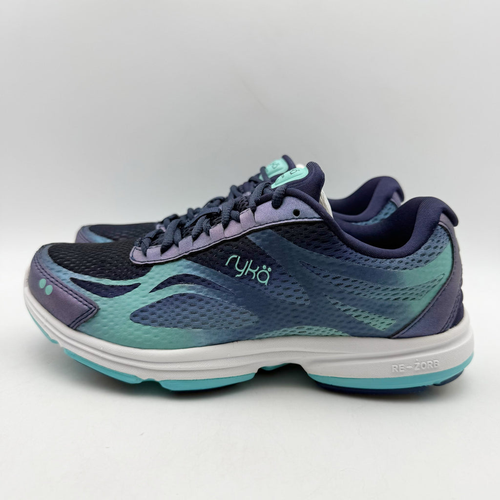 Ryka Womens Devotion Plus 2 Walking Sneakers US 5 M EU 35 Navy Teal Athletic NIB