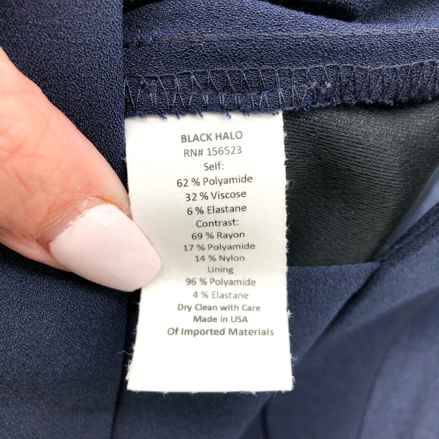 BLACK HALO Women's Lena Jumpsuit Size 2 Navy Blue Strapless NWT