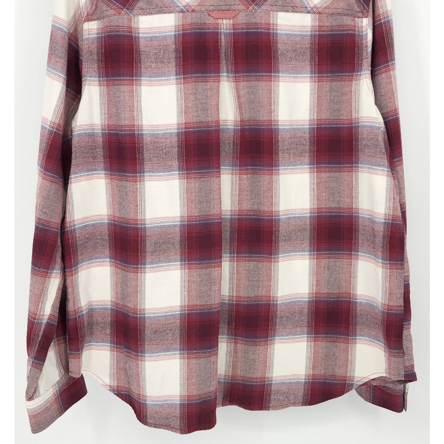 BASS OUTDOOR Men's Expedition Stretch Flannel Shirt XL Red White Plaid NWT