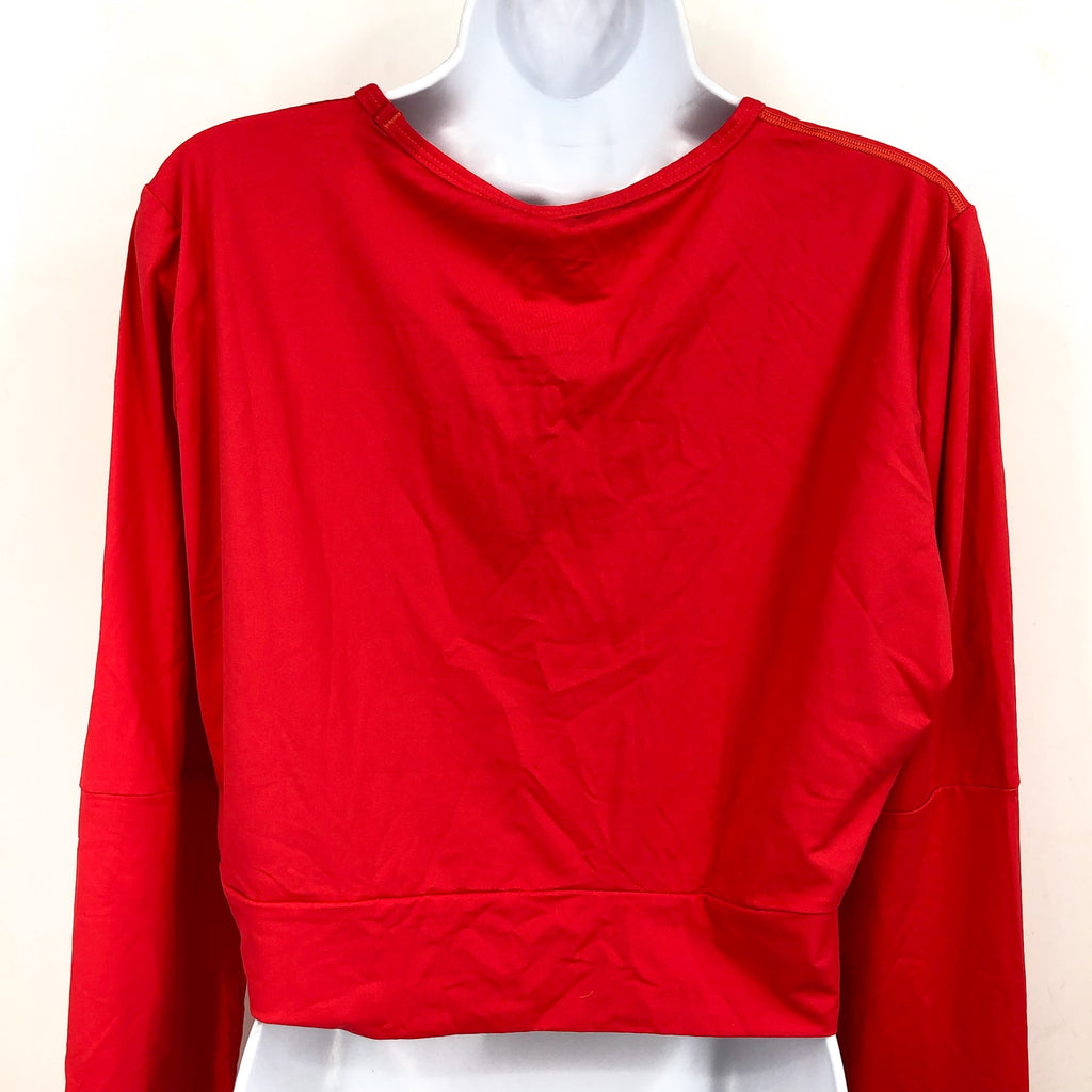PRANA Women's Seleina Rash Guard Top XL Carmine Red Long Sleeve Stretch NWT