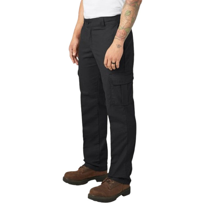 DICKIES Men's FLEX Regular Fit Cargo Pants 30x32 Black Stretch Straight Leg NWT
