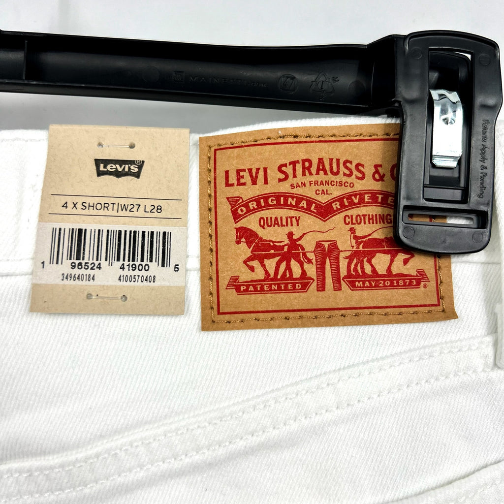 Levi's Womens Wedgie Straight Leg Jeans 27x28 Size 4 White 34964-0184 NWT
