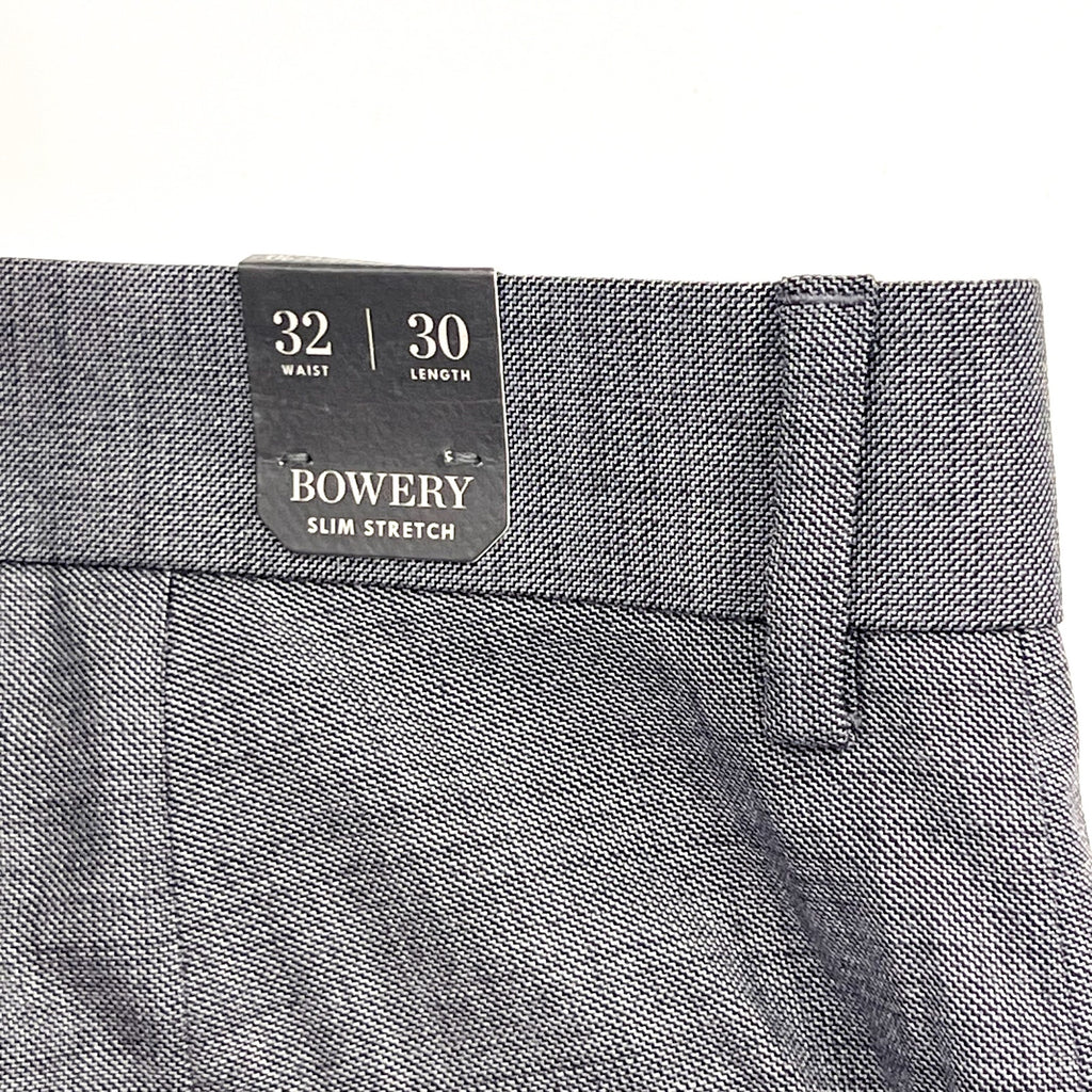 J.CREW Men's Bowery Slim-fit Pants 32x30 Charcoal Gray Wool Blend J6061 NWT