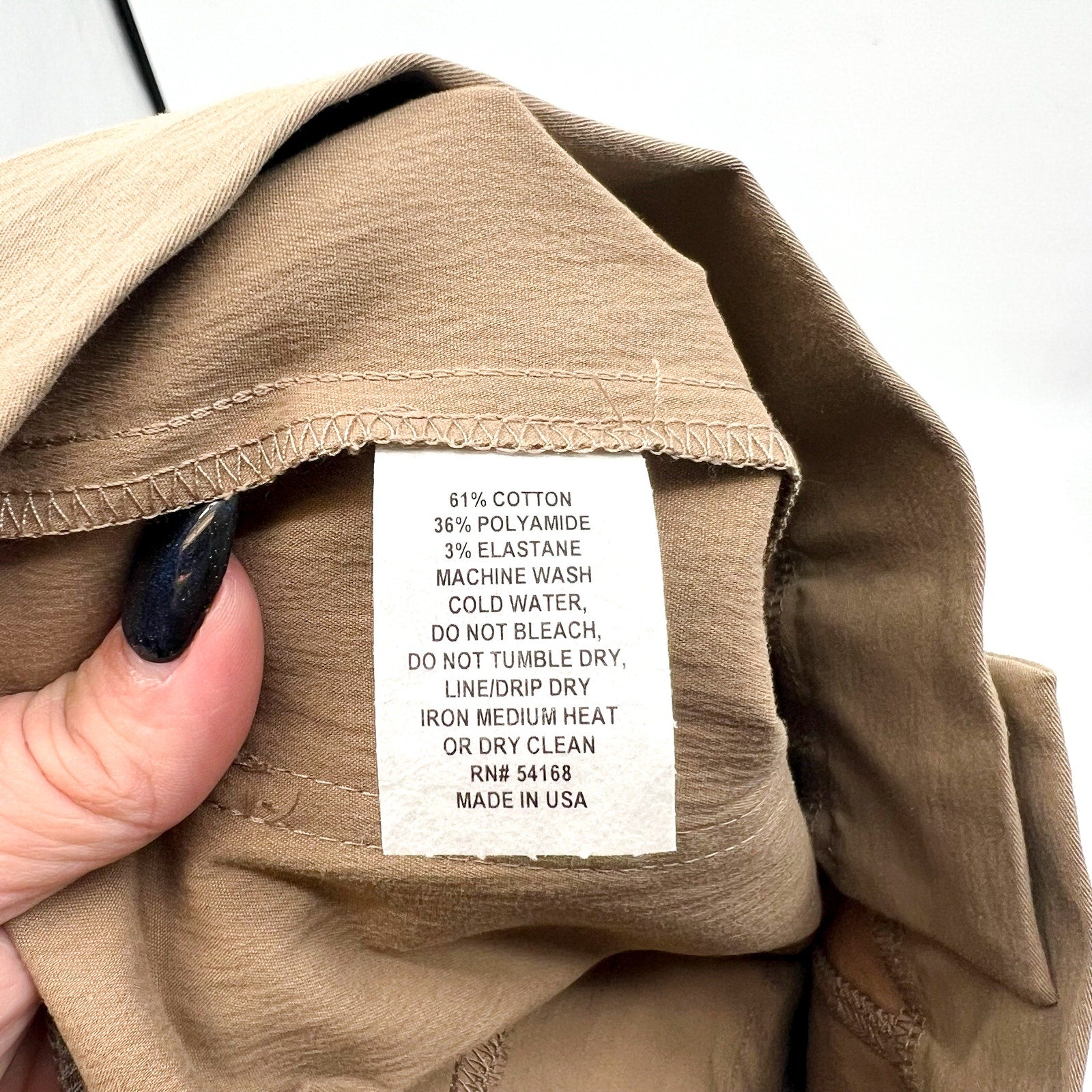 ELLIOT LAUREN Womens Wide Leg Crop Pants Size 8 Tan Driftwood Elastic Waist NWT