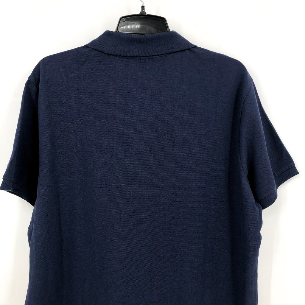 U.S. POLO ASSN. Men's Solid Pique Polo Shirt Large Classic Navy Blue Logo NWT