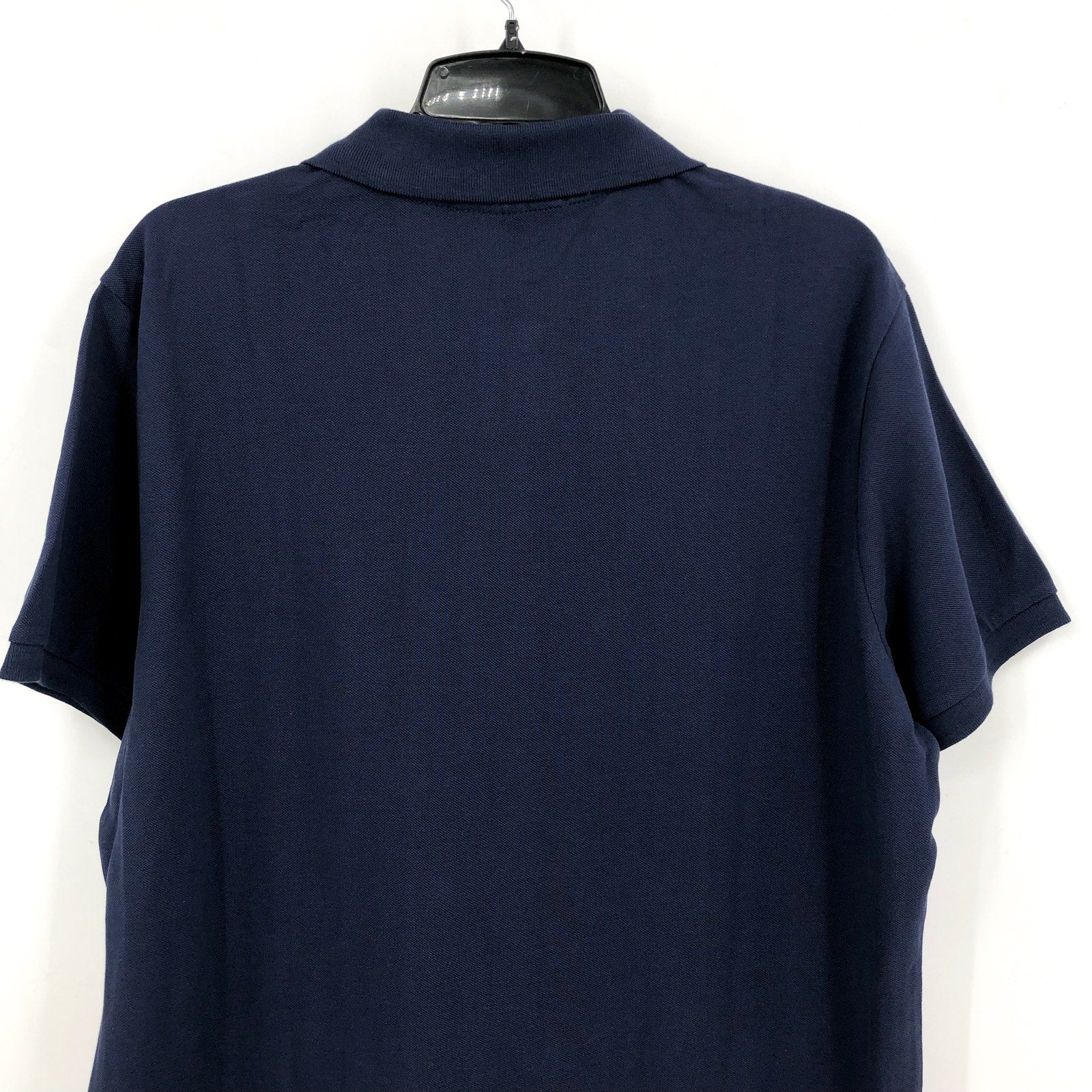 U.S. POLO ASSN. Men's Solid Pique Polo Shirt Large Classic Navy Blue Logo NWT