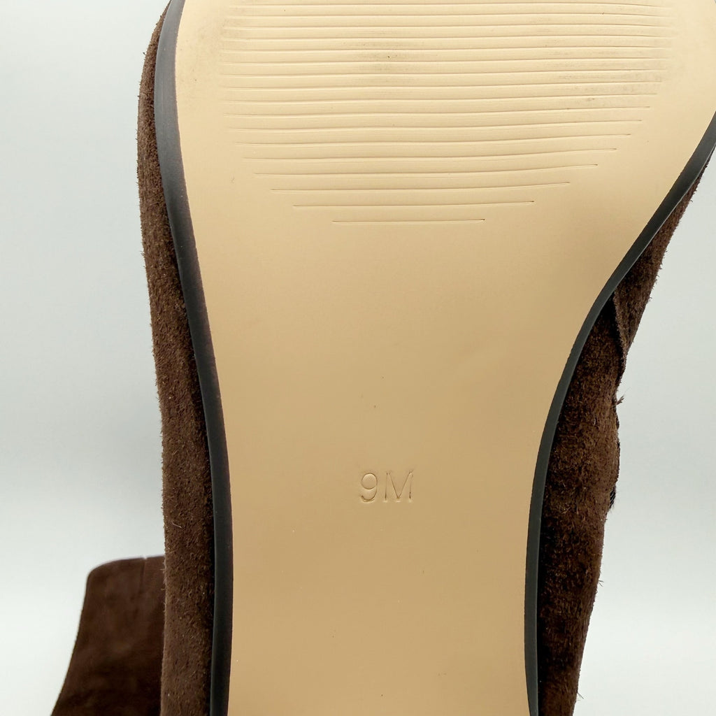 Steve Madden Womens Willa Ankle Booties US 9 M Brown Suede Boots NWOB