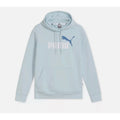 PUMA Womens Essentials Big Logo Hoodie Small Blue Frosted Dew Sweatshirt NWT
